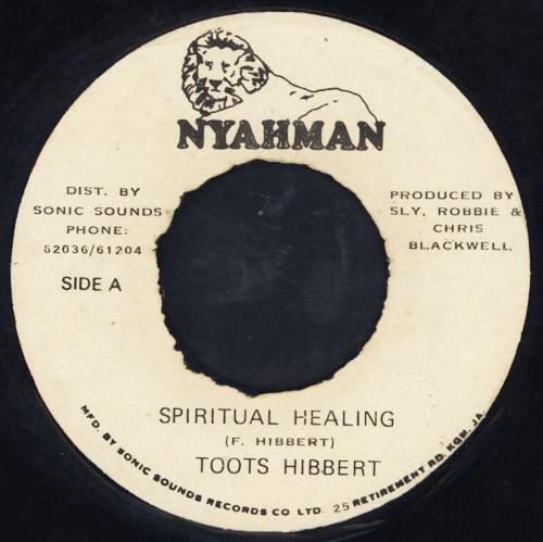 

7inch Record TOOTS HIBBERT Spiritual Healing NONE Nyahman 1983 Jamaica Reggae Ska Dub Used