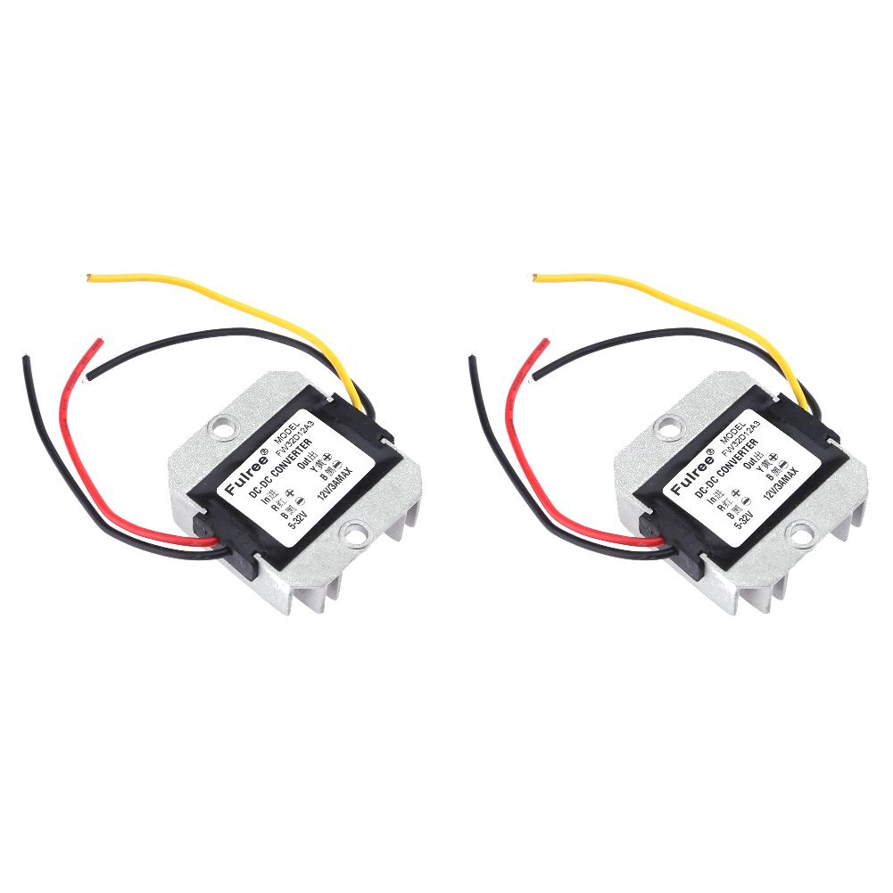 DC-DC 5-32V to 12V 3A Automatic Voltage Stabilizer Power Converter Regulator Automatic Boost Depressurization Security Protectio