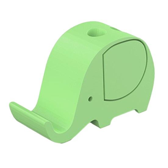 jijijing 3D Printed Elephant Phone Holder with Pen Holder, Multifunctional Stand, Hands-Free Desktop Organizer, Creative Cute Shape for Home Office