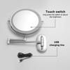 7 inch Wall Mounted Makeup Mirror 3x/5x/7x/10x Magnifying Double Side USB Charging Bathroom 3 color light Smart Cosmetic Mirrors