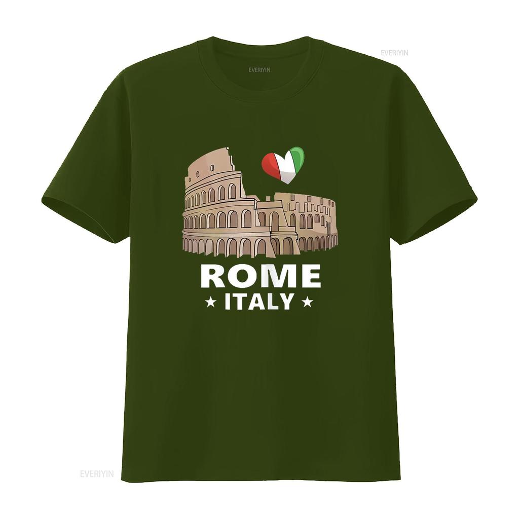 I Love Rome Italy T Shirt Roman Colosseum vintage Washed streetwear Casual Stylish designer clothes fashion Unisex Soft