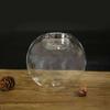 Round Glass Candle Holder Transparent Candlestick Ornaments Home Bar Decorations