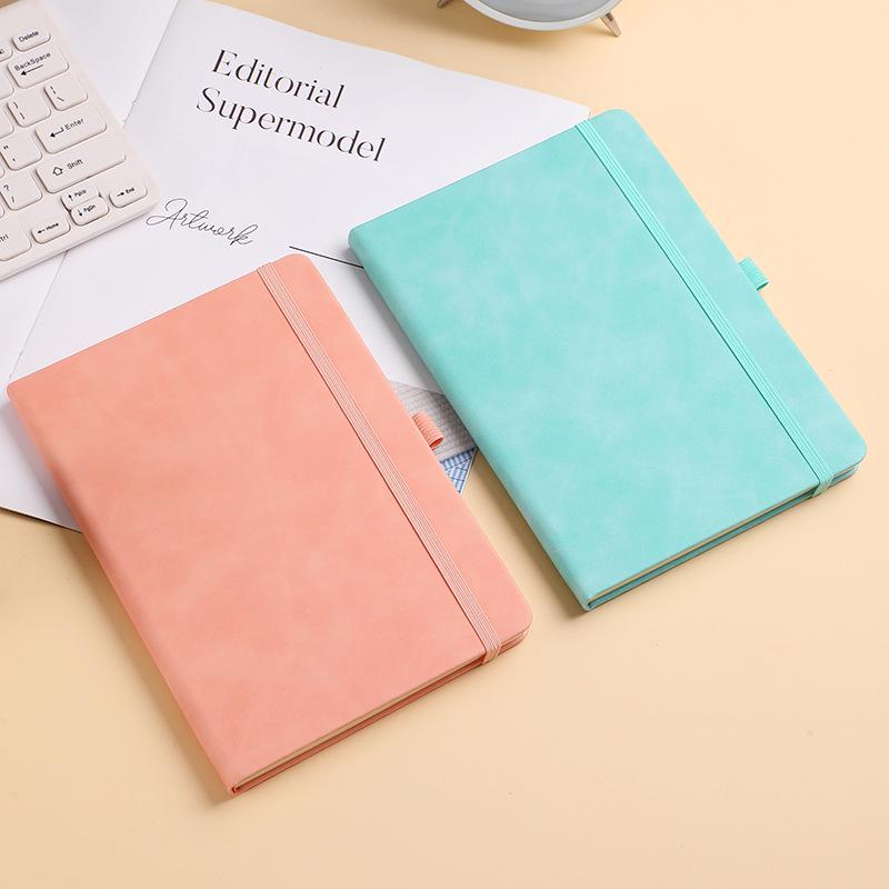 A5 Elastic Band Notebook - Customizable Macaron Color Journal with Logo Printing