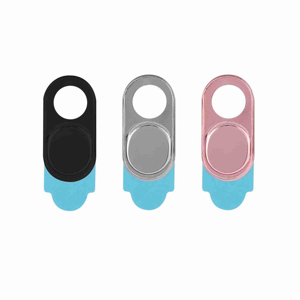 3pcs Metal Lens   Camera Privacy   Sticker Webcam Cover For Smartphone Tablets(Black)