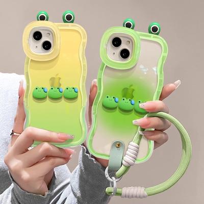 Frau Frosch Puppe Anhänger Geeignet für Apple 15 Handyhülle IPhone 14plua Niedlich Sturzsicher 13 Doppelhalterung