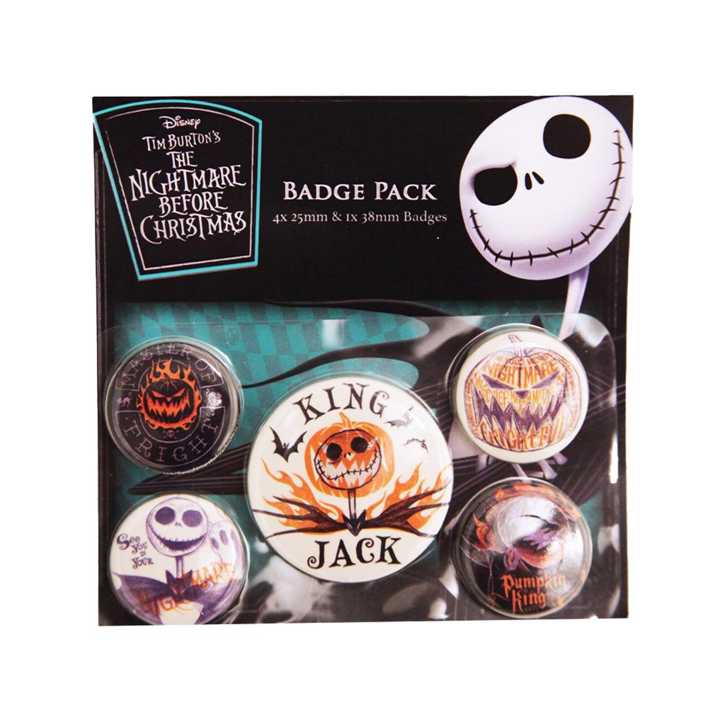 Nightmare Before Christmas Badge Set (Pack of 5)