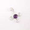 Amethyst Gemstone 925 Sterling Silver Jewelry Handmade Stylish Pendant For Girls PP-41-5