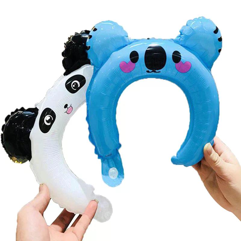 5pcs Cute Headband Balloon Cute Cartoon Animal Balloon Kids Birthday Party Decoration Baby Shower Children's Toys