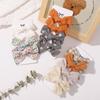 4set Random Color Hair Bows Clips For Baby Girls Cotton Bowknot Hairpins Barrette New Headwear Bow Clips Kids Hair Accessories G