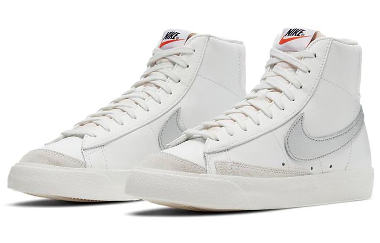 Nike Blazer Mid 77 Weiß Silber Metallic Damen CZ1055-112