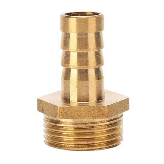 Brass Hose Barb Fittings Adapter Connector High Strength Rustproof Corrosion Resistant Hose Barb Male Fittings Accessories
