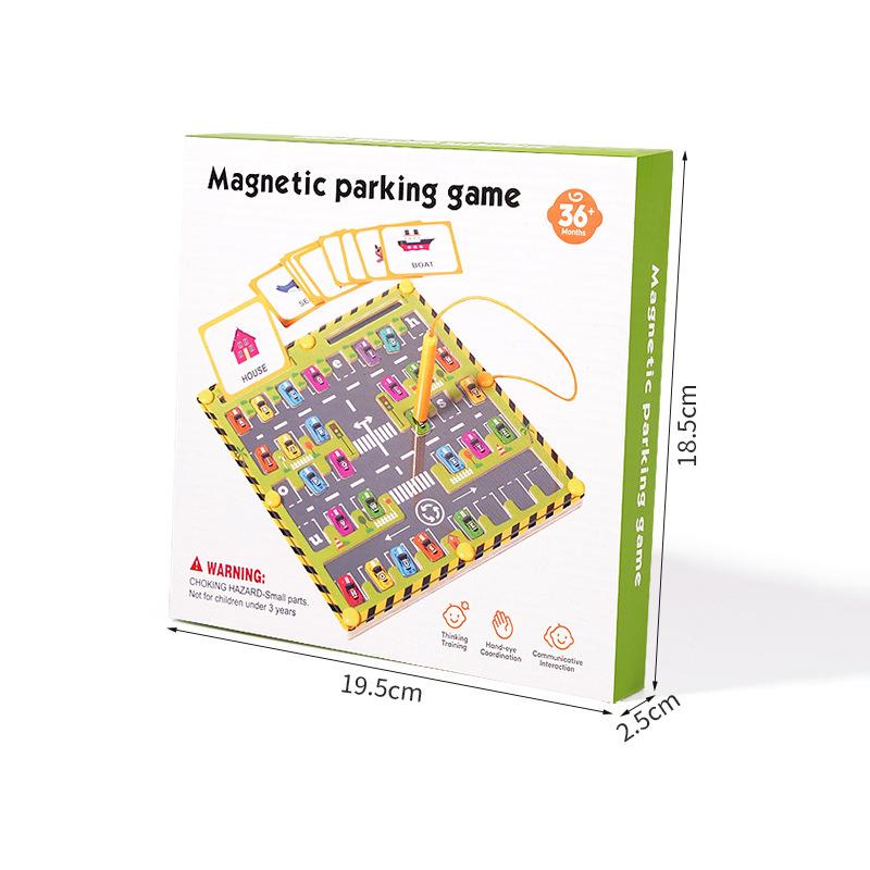 

Wooden Car Parking Maze Game For Kids Alphabet Learning & Pen Control Practice With Word Card Bead For Preschool Educational Plaything