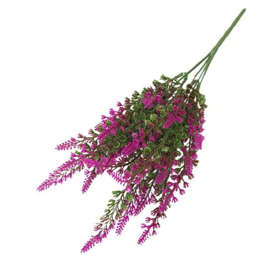 

Пластиковое искусственное растение, не требующее полива, красиво выглядящая декоративная ветка из искусственной лаванды розы красного