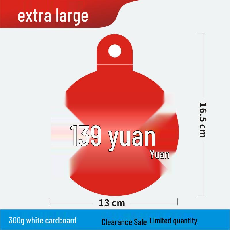Discount Promotion Tag for Clothing & Accessories Display Stand