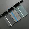 Contrast Clash Color Carbon Fiber Thin Matte Case for For Iphone 17 Pro Max 16 1 14 13 12 11 Stripe Pattern Shockproof Bumper Cover