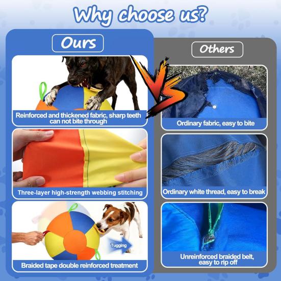 Haustierspielzeug mit Luftpumpe Mehrere Düsen Schnelle Inflation Reißfest Kausicher Kompakte Größe Tragbar Pferdetraining Spielzeug