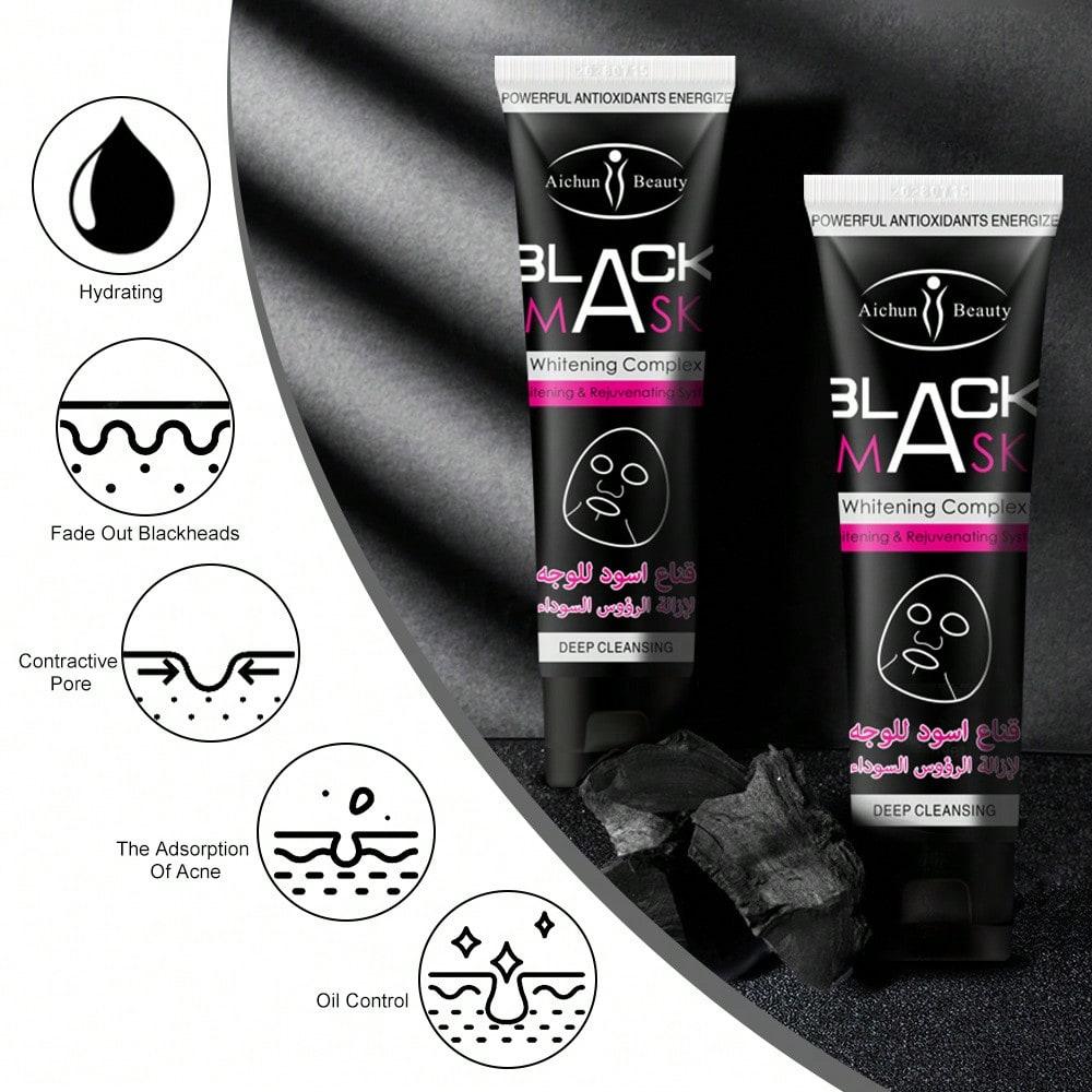 Sea Mud Black Mask Rich In Minerals Cleansing Skin Peel-Off Mask Daily Skin Care Mask Suitable For All Skin Types Perfect Christmas Gift