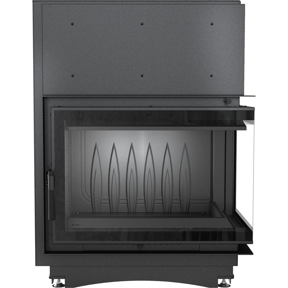Cast iron fireplace KRATKI ZUZIA DECO right 15 kW Ø 200