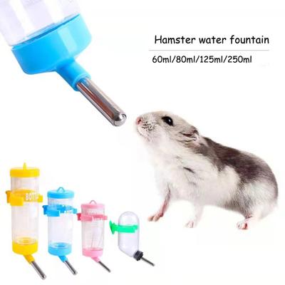Distributeur d'eau en plastique pour hamster, mangeoire suspendue pour chien, cochon d'Inde, écureuil, lapin, fontaine à eau
