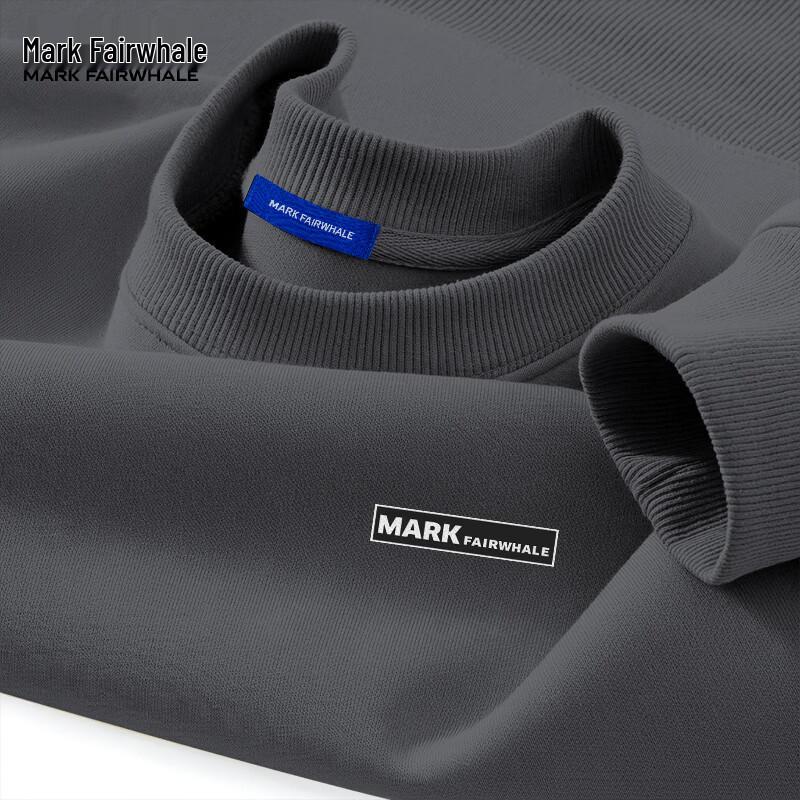 MARK FAIRWHALE Men's Heavyweight Round Neck Sweatshirt