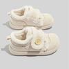 Velcro-strap Stylish Fleece-lined Women's Shoes Warm Winter Cotton Shoes