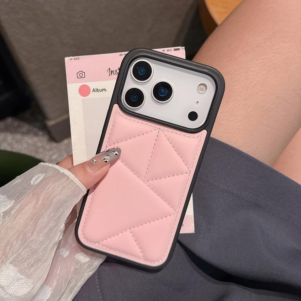 Candy Bread Phone Case for iPhone 17 Air 14 15 16 11 12 13 Pro Max Plus 17Pro 16Pro Max Cute Triangle Shockproof Protector Cover