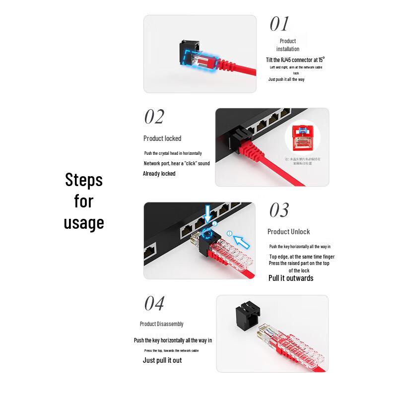 RJ45 Network Port Security Lock Kit