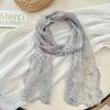 Retro Summer Sunscreen Shawl Korean Version Silk Headband Literary Women's Lace Scarf