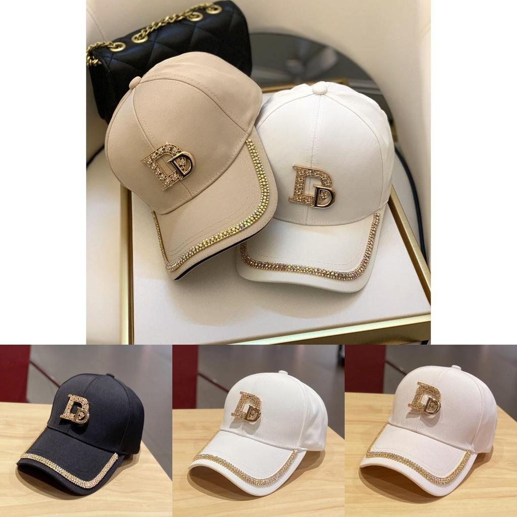 Fashionable Casual New Double D Rhinestone Duck Tongue Hat Spring And Autumn Korean Style Trendy Baseball Cap