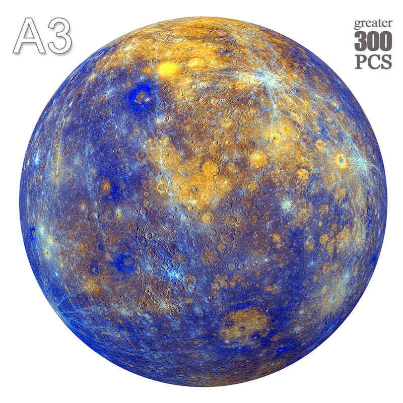 Earth Wooden Puzzle Children'S Starry Geography Early Education Astro Difficult Wood Brains Accompany Adult Puzzle Party Leisure