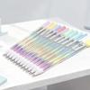 12pcs Colorful pastel pens, gradient watercolor fluorescent gel pens, DIY greeting card, prizes
