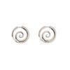 Ins Wind Minimalist Glossy Spiral Circle Earrings Fashion Snail Shape Geometric Design Sense Earrings Female Elegant Accessories Classic Jewelry