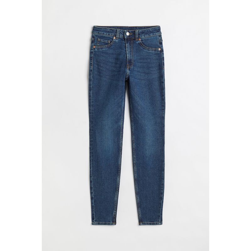 

HM Women s Jeans Autumn New Arrival Fashion High Waist Micro Elastic Skinny Jeans 1025457 Denim Blue 003 155/64A