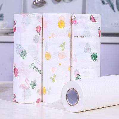 130 Sheets/Roll Kitchen Paper Towels Reusable Cleaning Wipe Household Kitchen Towels Disposable Cleaning Cloth
