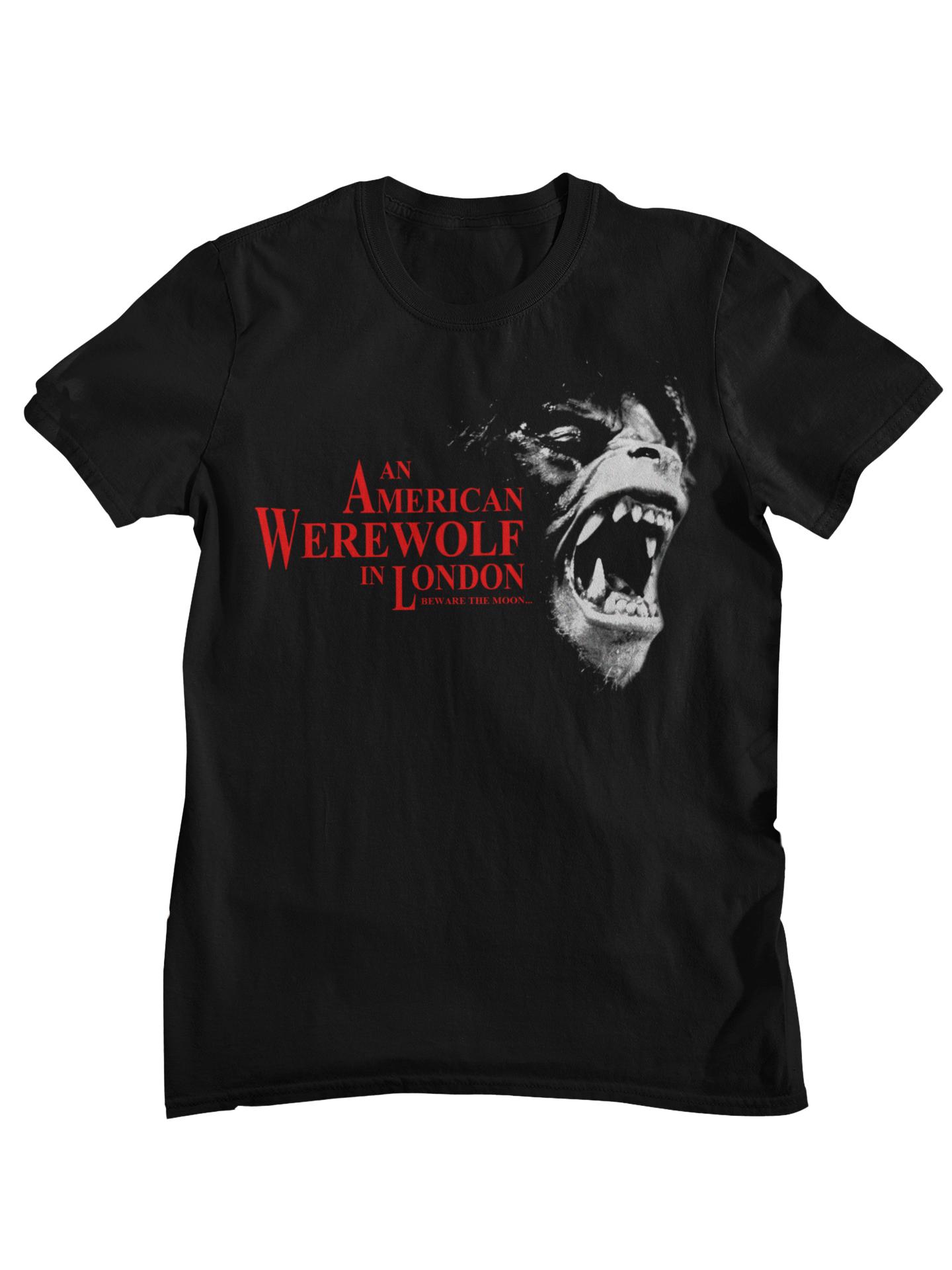 An American Werewolf In London Retro Horror Movie Graphic TShirt Unisex Women Casual Cotton Streetwear Tops 2XL