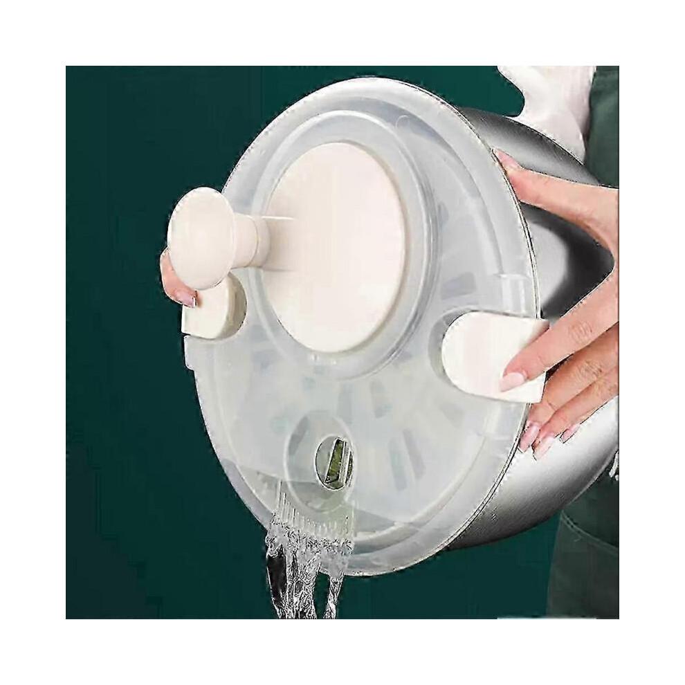 Centrifuga per Insalata Grande da 6L per Verdura Frutta Pasta Lavatrice Acciaio Inossidabile