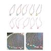 Fashionable Sweet Beads Necklace Short Choker Y2K Colorful Jewelry Pendant Necklace Rice Beads Material for Women Girls