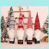 Christmas Decoration Knitted Wine Bottle Cover With Faceless Santa Claus Festive Table Decor