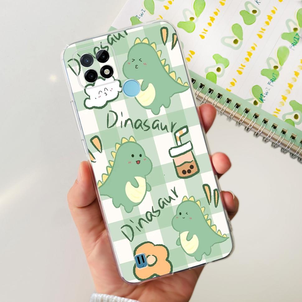 For Realme C21Y Case RMX3261  RMX3263 Cute Cartoon Cover Soft Silicone Phone Case For Realme C 21Y C21Y Bumper