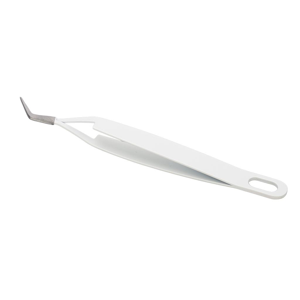 Pinceta do rzęs z zakrzywioną końcówką ze stali nierdzewnej, mocno zaciskająca, wielofunkcyjne narzędzie do aplikacji rzęs dla