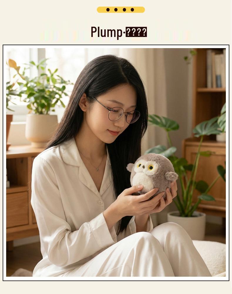 Super Cute Small Kawaii Three-Color Baby Owl Plush Doll - Perfect Girlfriend Birthday Gift