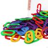 150 Pieces C Hook, Rainbow Links DIY Toys Bird Swing Chain Educational Colorful for