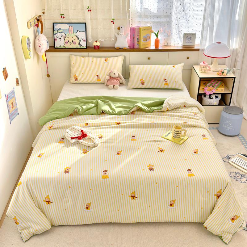 A klasės kūdikių lygio plauta medvilnė ir sojos pluoštas vasarinė vėsinanti antklodė