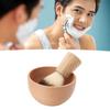 Men Shaving Brush Set Multipurpose Soft Bristles Lightweight Portable Shaving Brush Bowl Set for Sal
