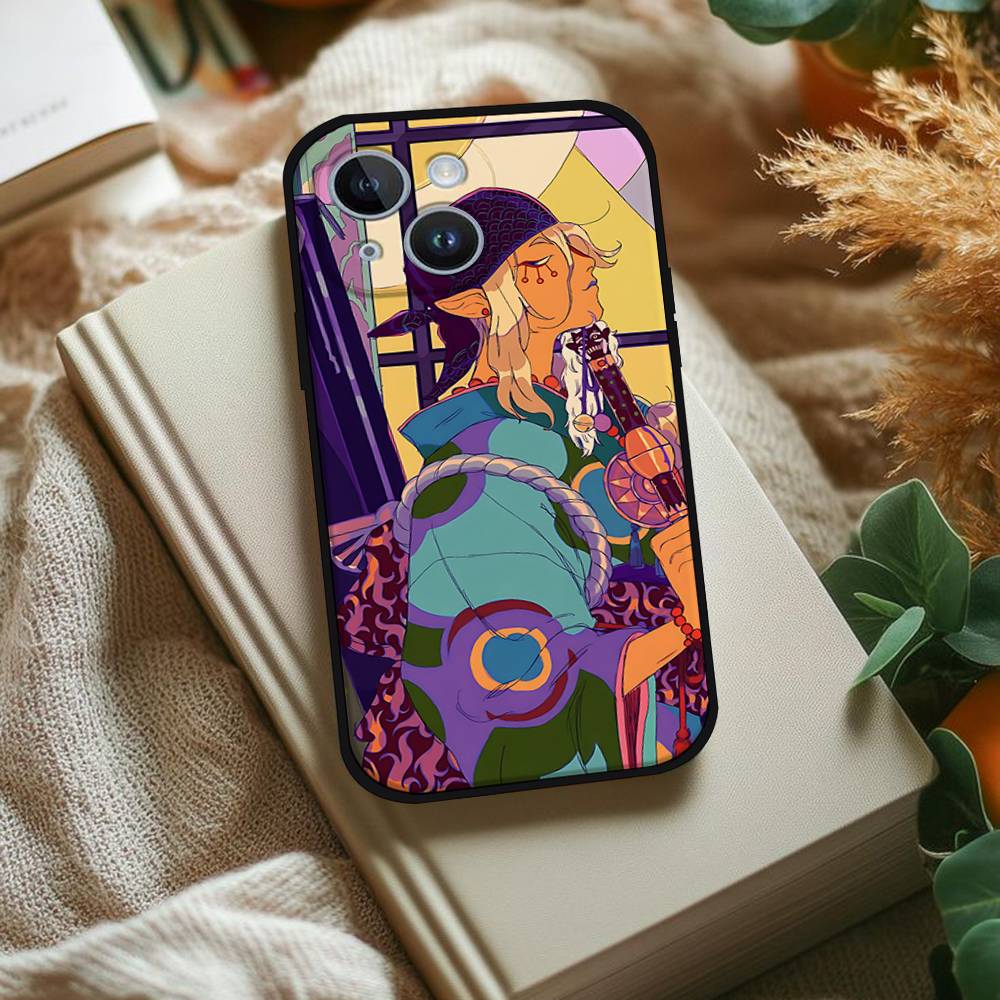 Anime Mononoke Kusuriuri Phone Case For IPhone 1716 15 14 13 Pro Max 11 12 Mini X Xs XR Black Silicone Cover