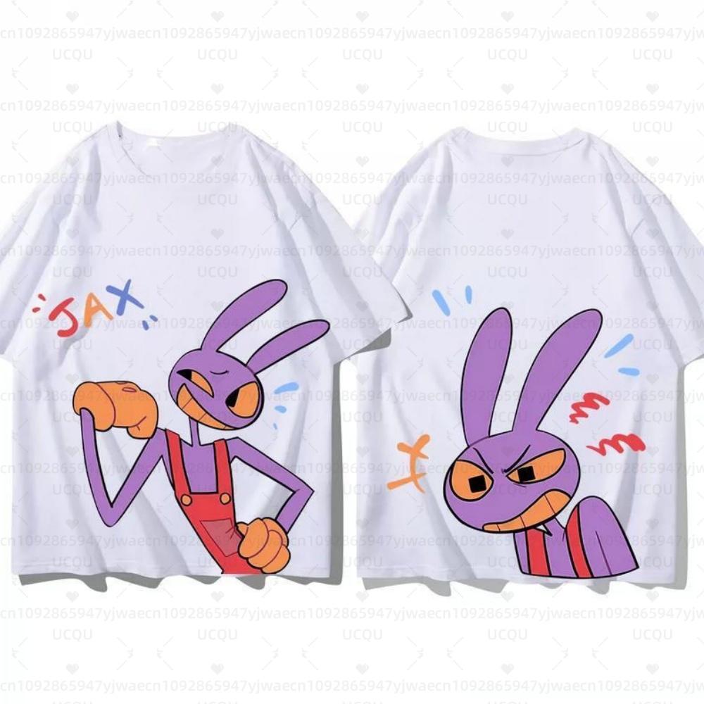 Sommer Kinder Mädchen Jungen THE AMAZING DIGITAL CIRCUS Cartoon Druck Kreativ Mode Vielseitig Rundhals Erwachsenen Kinder T-Shirt Oberteile