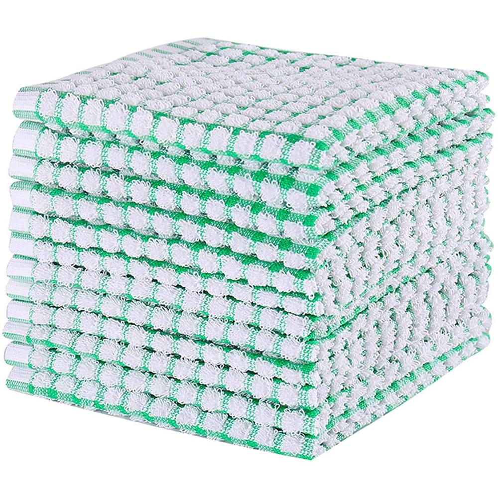 Plaid Absorbent Waffle Kitchen Towel - Tea or Dish Cleaning Cloth