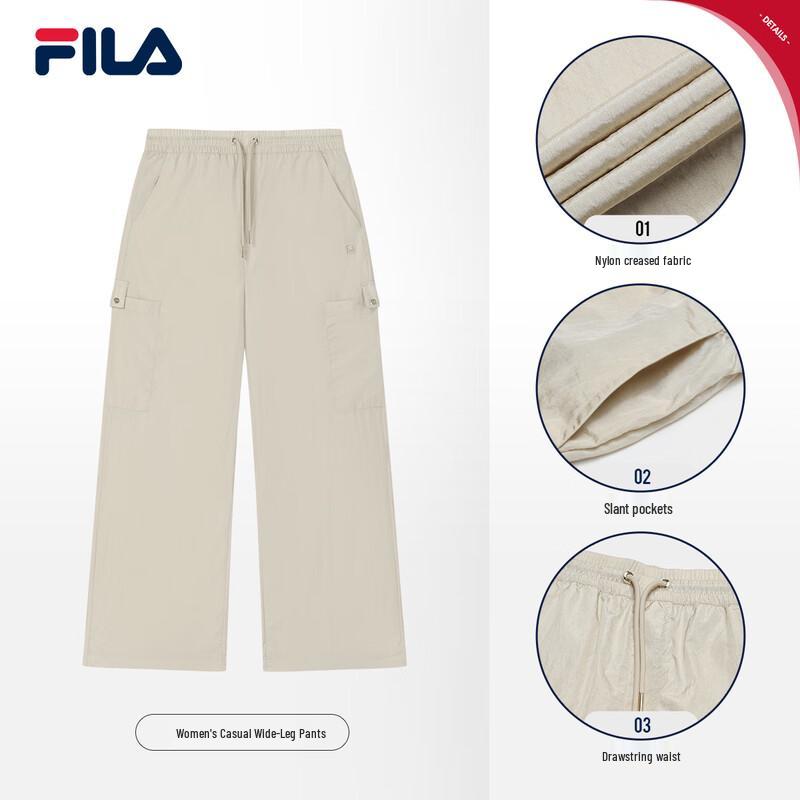 FILA Women s Autumn Woven Wide-Leg Pants XL