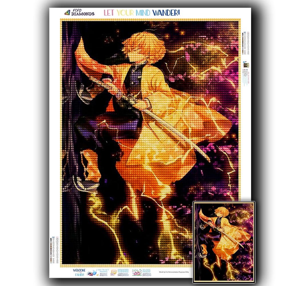 

Алмазная вышивка аниме постер Алмазная картина бумага винтажная Алмазная мозаика вышивка крестом домашний декор Full Square 50X70CM