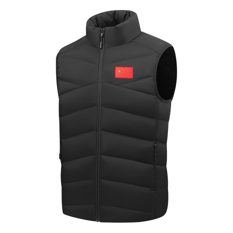 White duck down sports down vest taekwondo winter cut sleeveless youth down vest sports